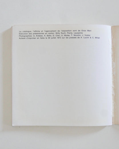 Un exemple de design italien (production et éditions de Danese) Musee des arts decoratifs, 1973